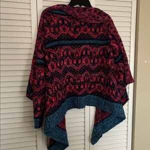 West 36th Woman’s open front Cardigan multi color long sleeve (S/M)